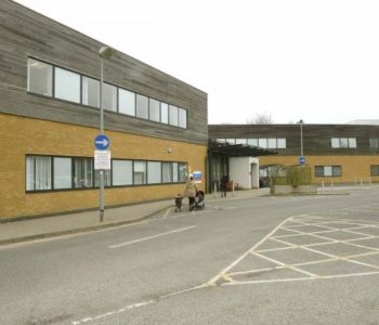 Exterior of Fyatt hospital after completion of fire-proofing work